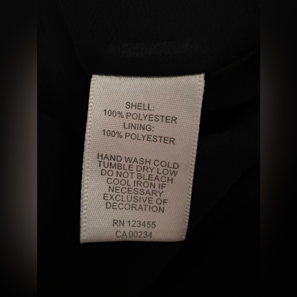 Design Lab Black Bell Sleeve Top With Cross Back - Picture 8 of 8